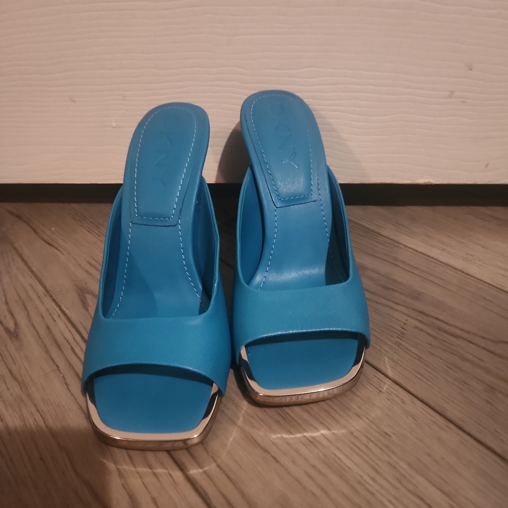 DKNY Vibrant Blue Slingback Heels